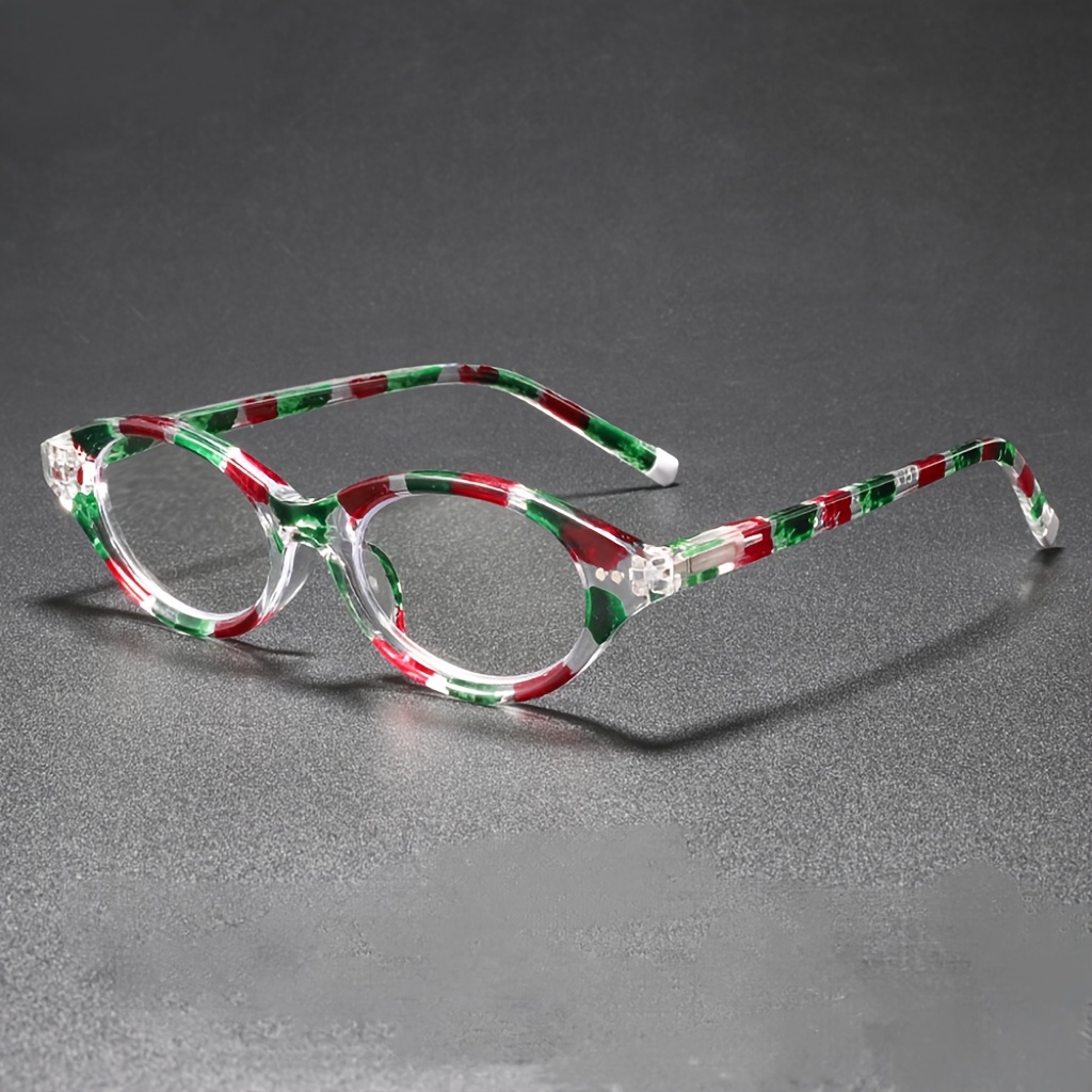 Photography Lighting Essentials - Przezroczyste owalne okulary do czytania z