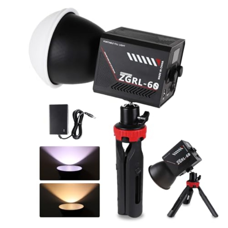 Photography Lighting Handheld - Przenośna lampa wideo LED COB 60W