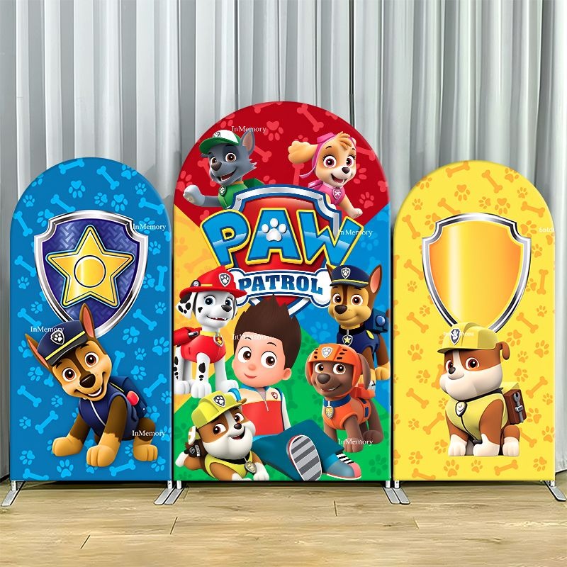 Photography Lighting Backdrop - Tło Paw Patrol, gruba tkanina, personalizowana