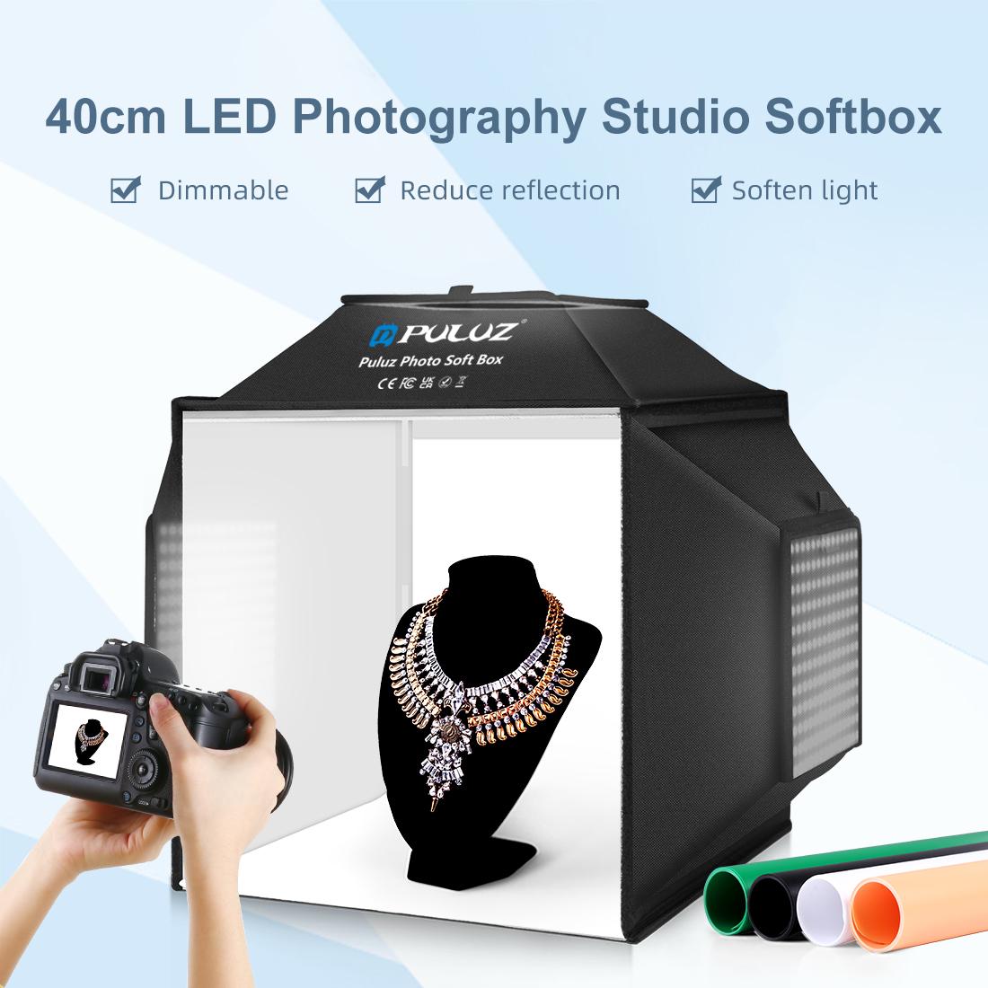 PULUZ 40cm składany 72W 5500K  – Photography Lighting And Backdrop Kits recenzja i cena