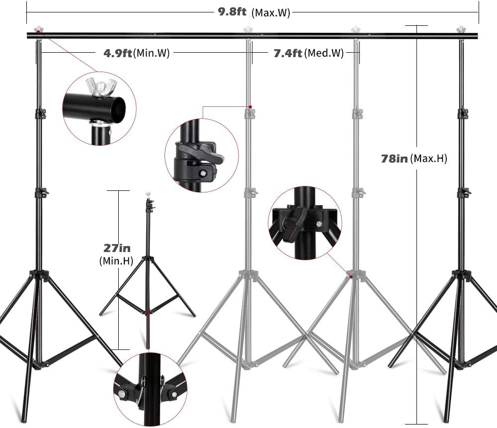 Zestaw oświetleniowy do fotogr – Photography Lighting And Backdrop Kits recenzja i cena