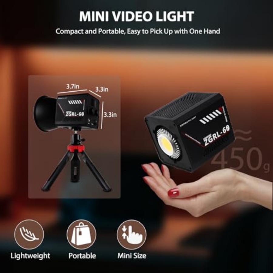 Przenośna lampa wideo LED COB  – Photography Lighting Handheld recenzja i cena