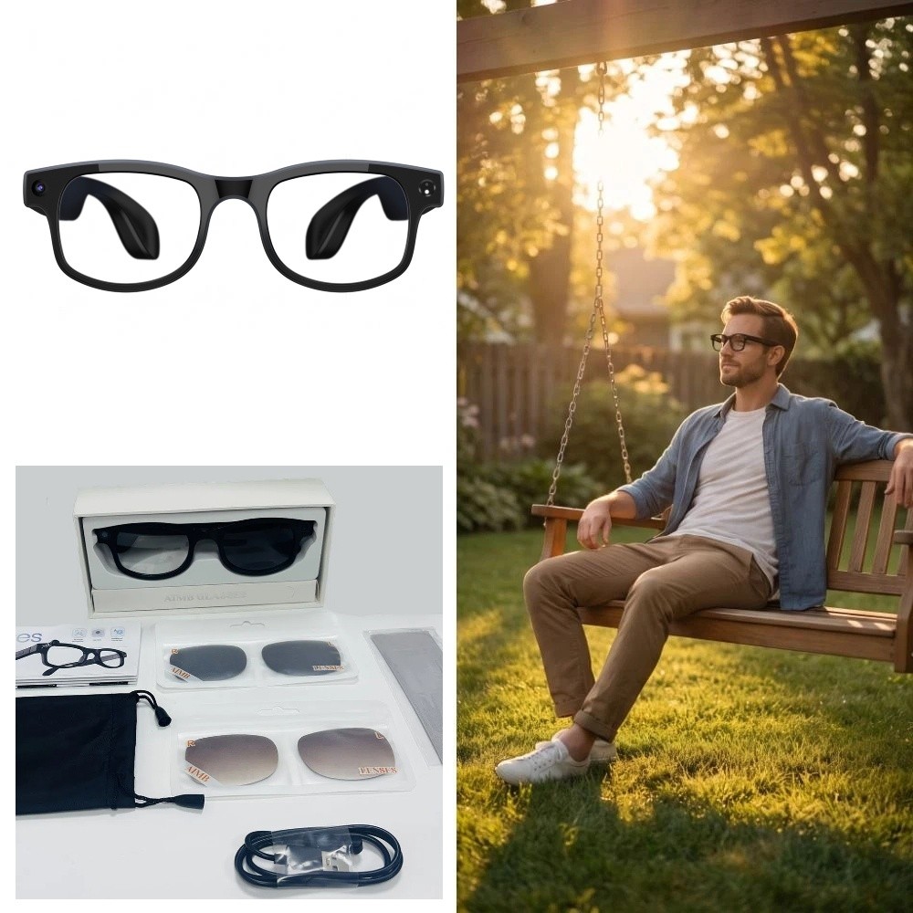 Inteligentne okulary AI 2 w 1  – Photography Lighting recenzja i cena
