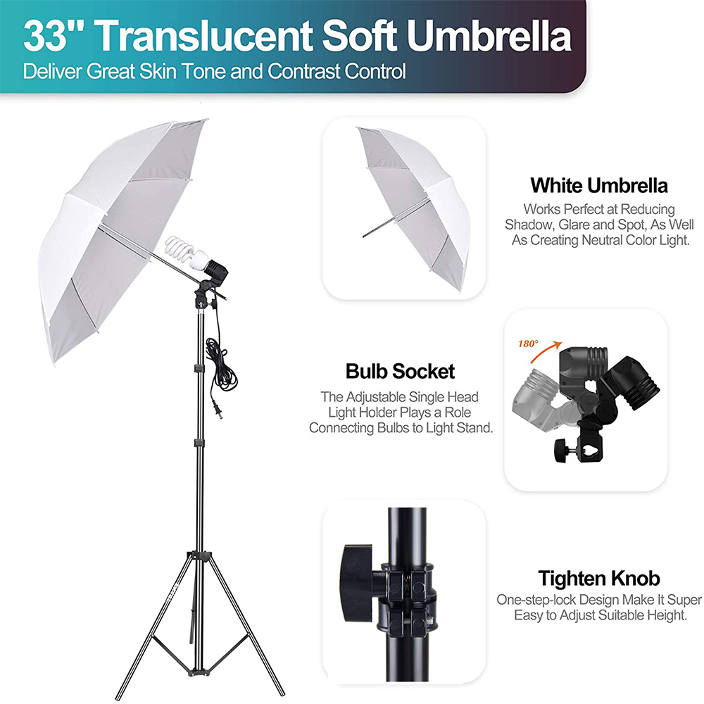 Ekonomiczny zestaw sprzętu do  – Photography Lighting And Backdrop Kits recenzja i cena