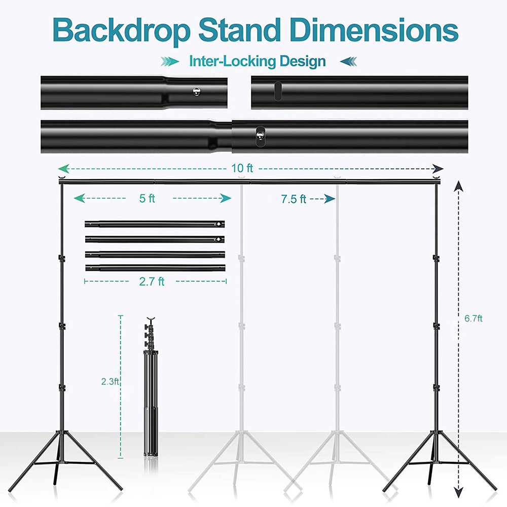 Ekonomiczny zestaw sprzętu do  – Photography Lighting And Backdrop Kits recenzja i cena