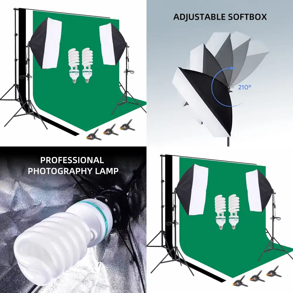 Zestaw do studia fotograficzne – Photography Lighting And Backdrop Kits recenzja i cena