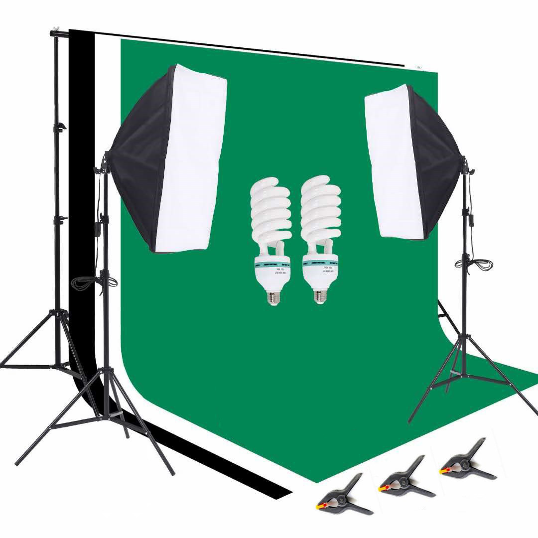 Zestaw do studia fotograficzne – Photography Lighting And Backdrop Kits recenzja i cena