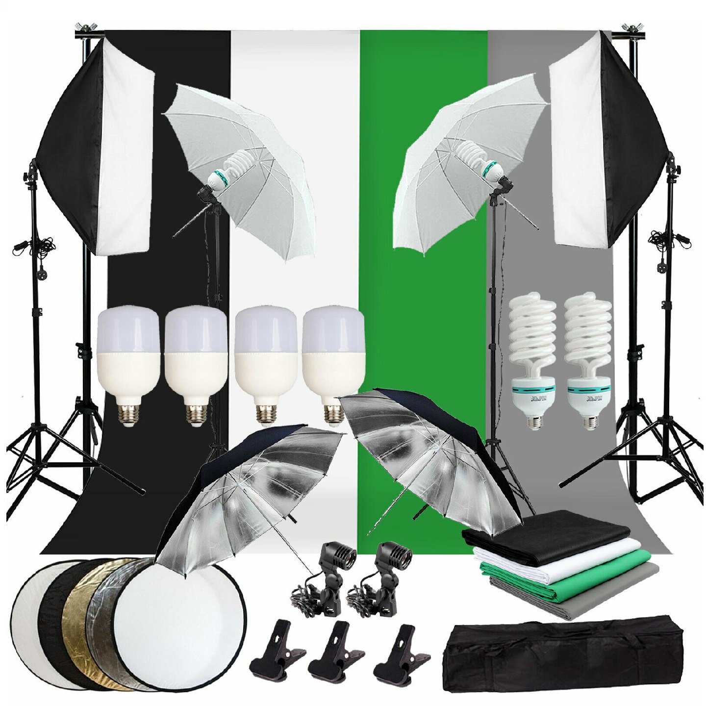 Złoty Sprzedawca Pełny Zestaw  – Photography Lighting And Backdrop Kits recenzja i cena