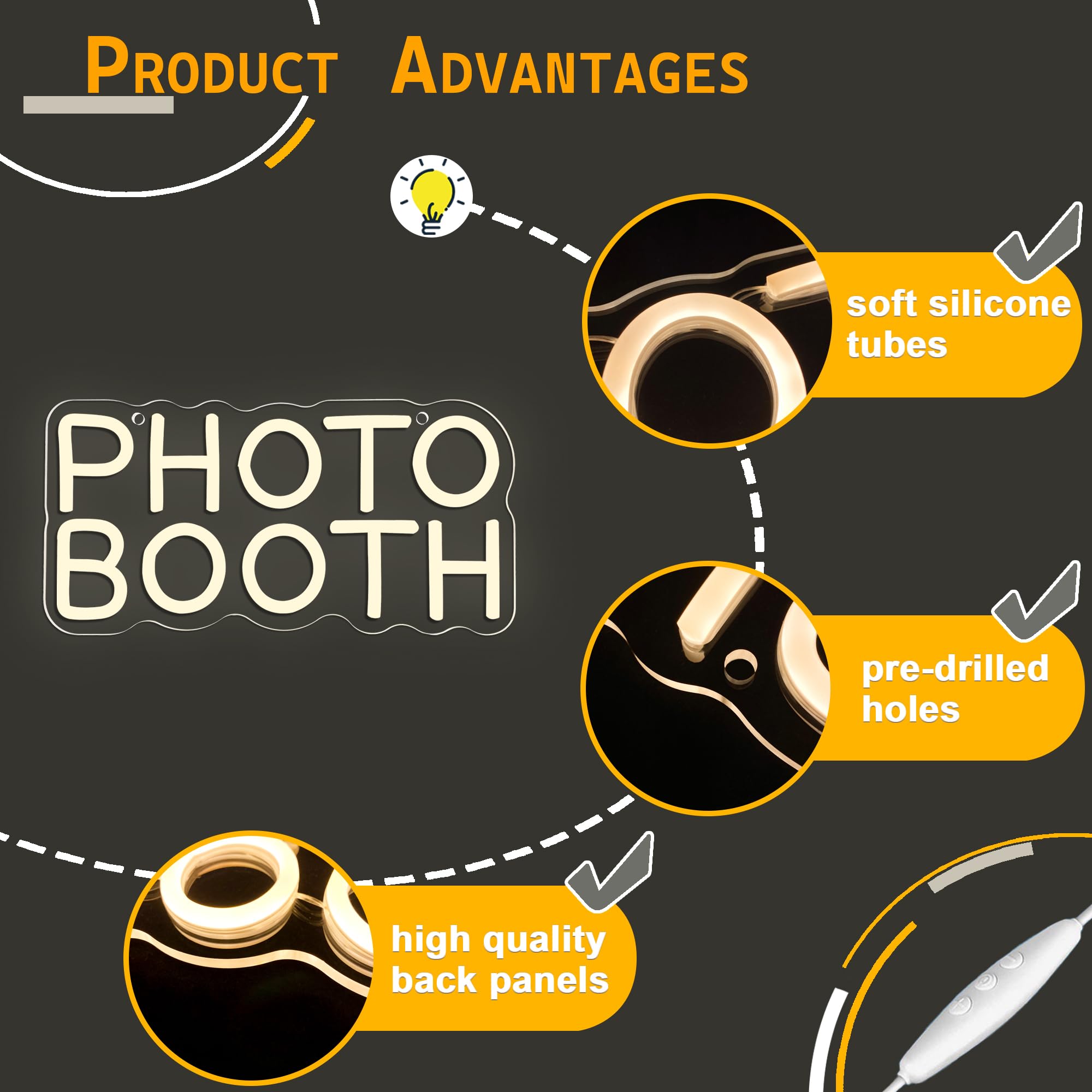 Neonowy szyld do fotobudki, śc – Photography Lighting Wedding Reception recenzja i cena