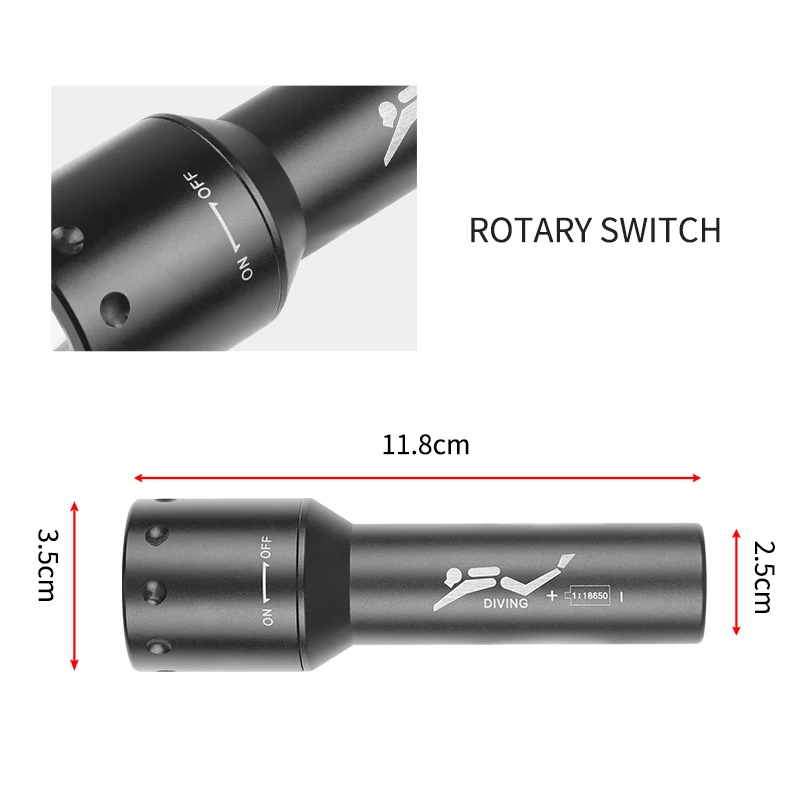 Nowa latarka nurkowa LED T6, d – Photography Lighting recenzja i cena