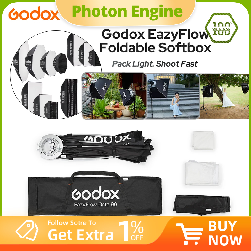Seria Godox EazyFlow Składany  – Photography Lighting Diffuser recenzja i cena